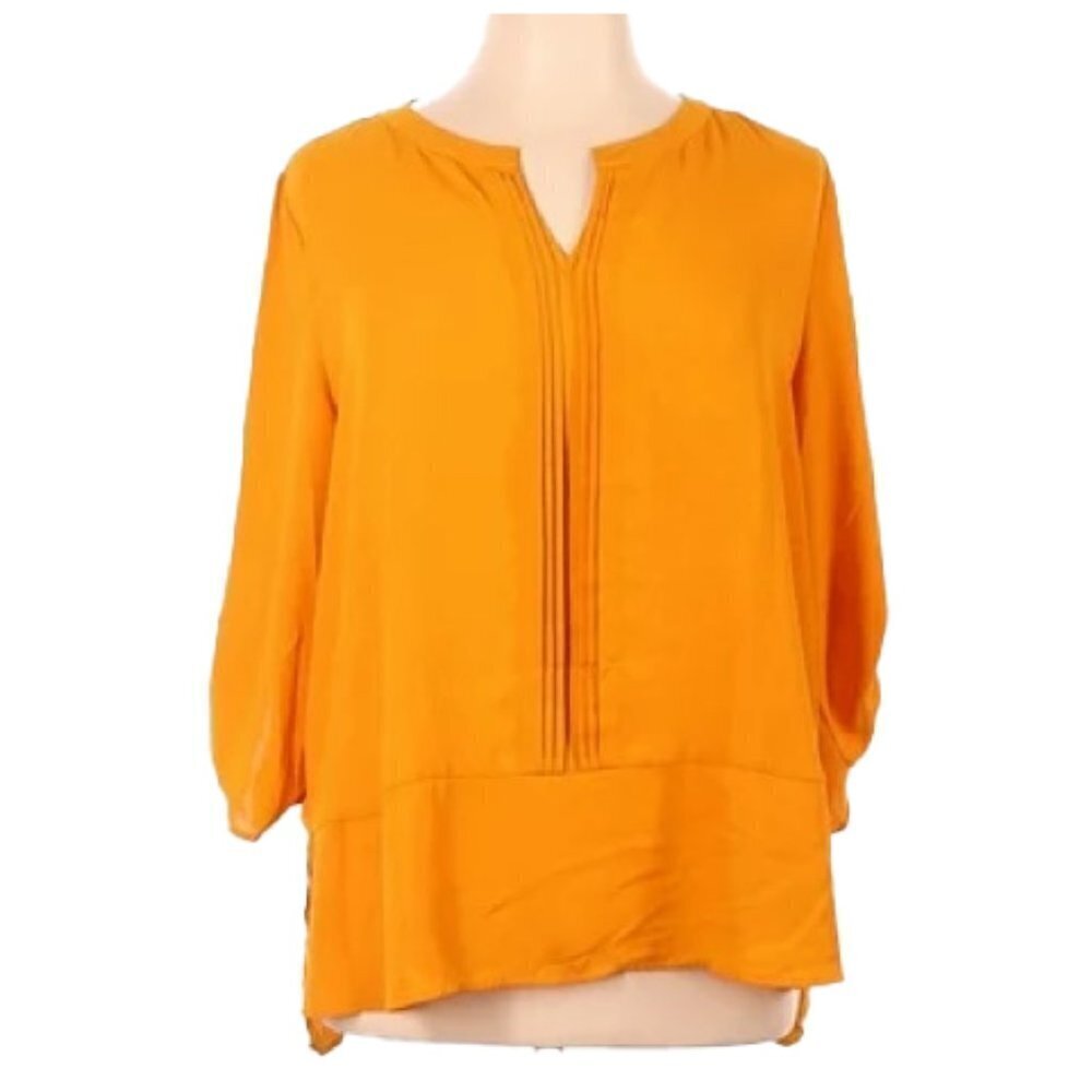 ❤️ CHAUS Orange Blouse Size M